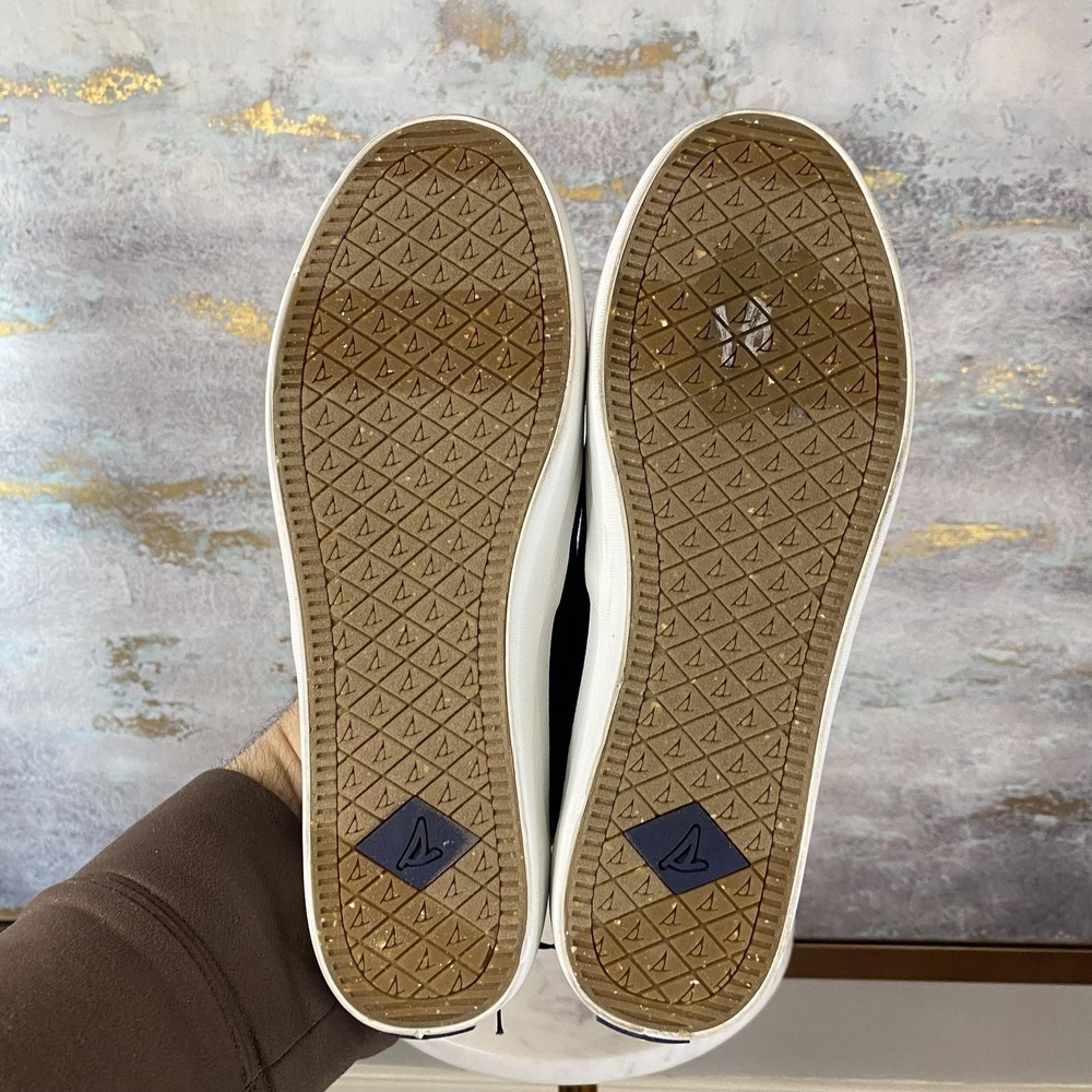 Sperry Shoes Womens Size 9.5W Blue Canvas Slip On Casual Sneakers STS88140 - Picture 10 of 10